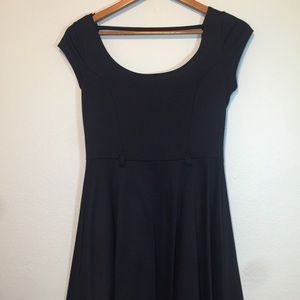 Papaya black skater dress
